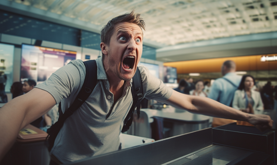 Den rasende flypassasjeren kjeftet på personalet. Løsningen? Jeg ler så tårene renner!