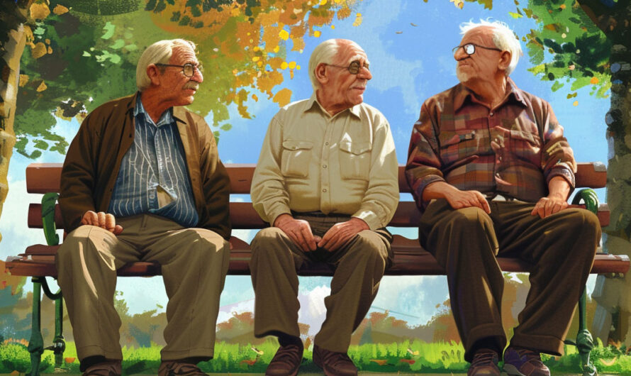 3 gamle menn satt og klaget til hverandre. Men det 90-åringen sa fikk meg til å le høyt!